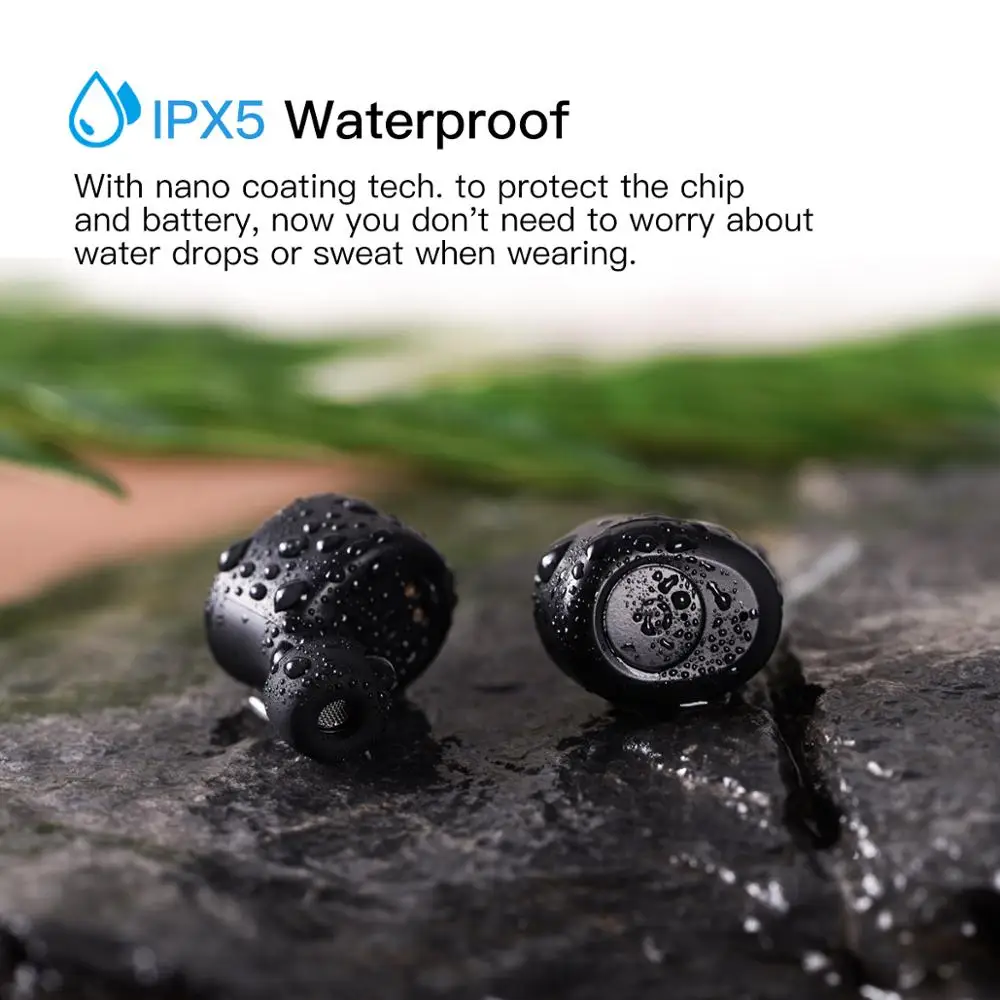 Wavefun X-Pods 2 настоящие беспроводные наушники Bluetooth 5,0 наушники AAC беспроводные наушники IPX5 Водонепроницаемый чехол для зарядки