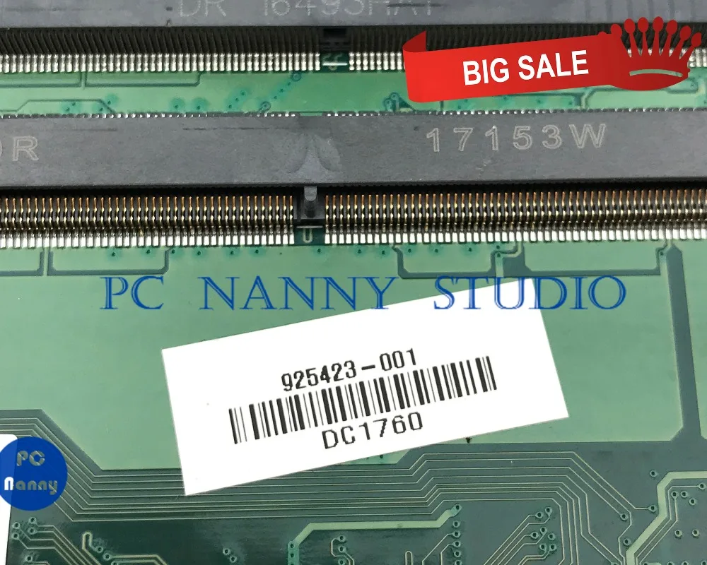 PCNANNY для ноутбука hp 14-BS материнская плата DA0P1BMB6D0 925423-001 I3-6006U SR2UW протестирована
