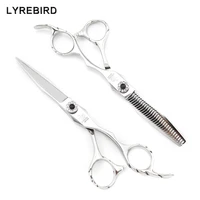 professional hair scissors 6 inch japan hair cutting shear hair thinning scissors lyrebird high class 5setslotnew