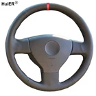 Ручной швейный чехол рулевого колеса автомобиля Volant для Volkswagen Golf 5 Passat B6 2005-2008 Jetta 3 Tiguan оплетка на руле