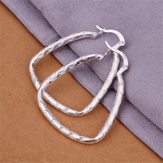 KN-E342 Hot Selling Silver Earrings For Ladies Men Fashion Jewelry Antique Valentine's Day Party Gifts /amgajdna | Украшения и