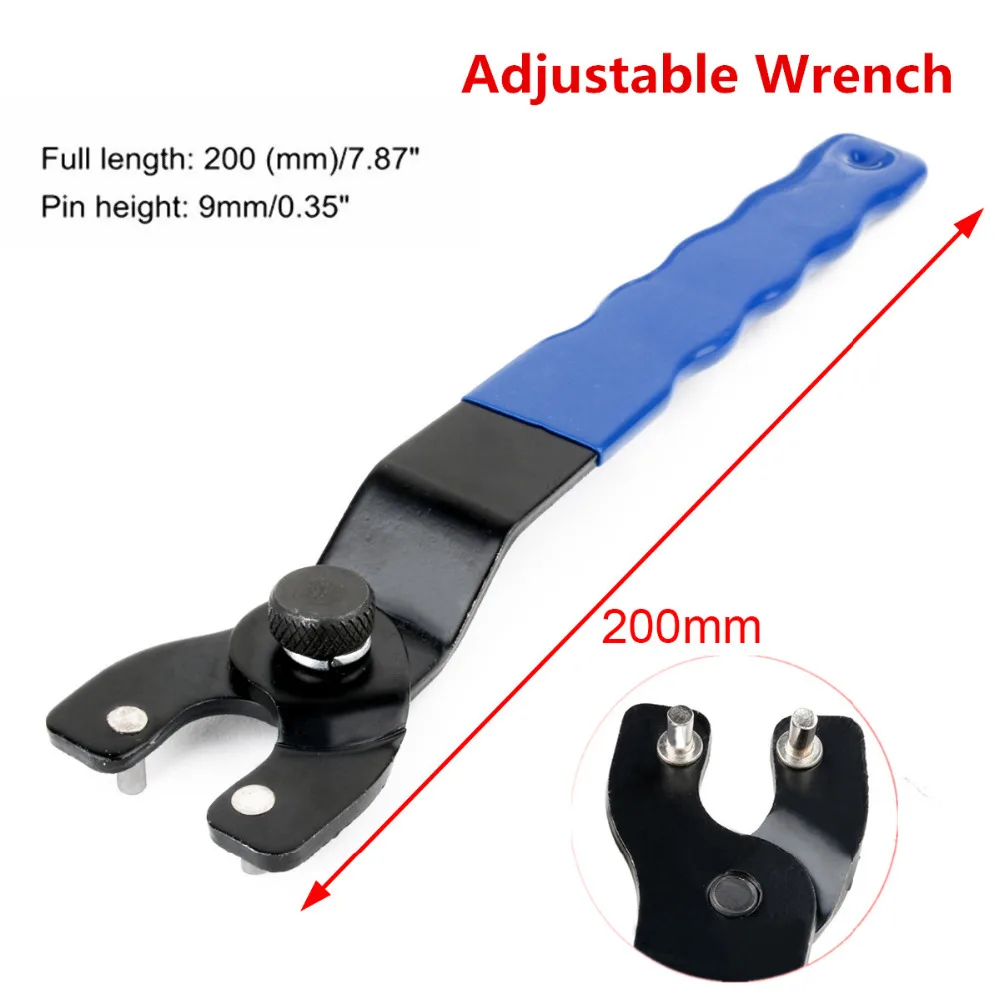 Adjustable Wrench Angle Grinder Key Pin Spanner Plastic Handle Pin Wrench Spanner Home Wrench tool set Universal wrench