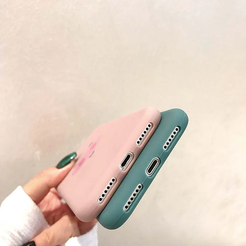 Чехлы для телефонов с рисунком свиньи iPhone X XR XS Max 6 S Plus мягкие силиконовые чехлы 7 8