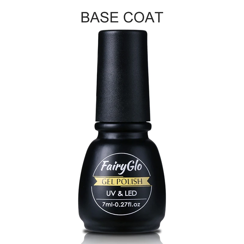 Базовый Гель лак для ногтей FairyGlo 7 мл УФ светодиодная лампа Гибридный Varnishe Bae|base