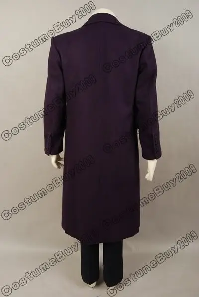 Бэтмен Темный рыцарь Джокер косплей костюм шерсть фиолетовый плащ куртка