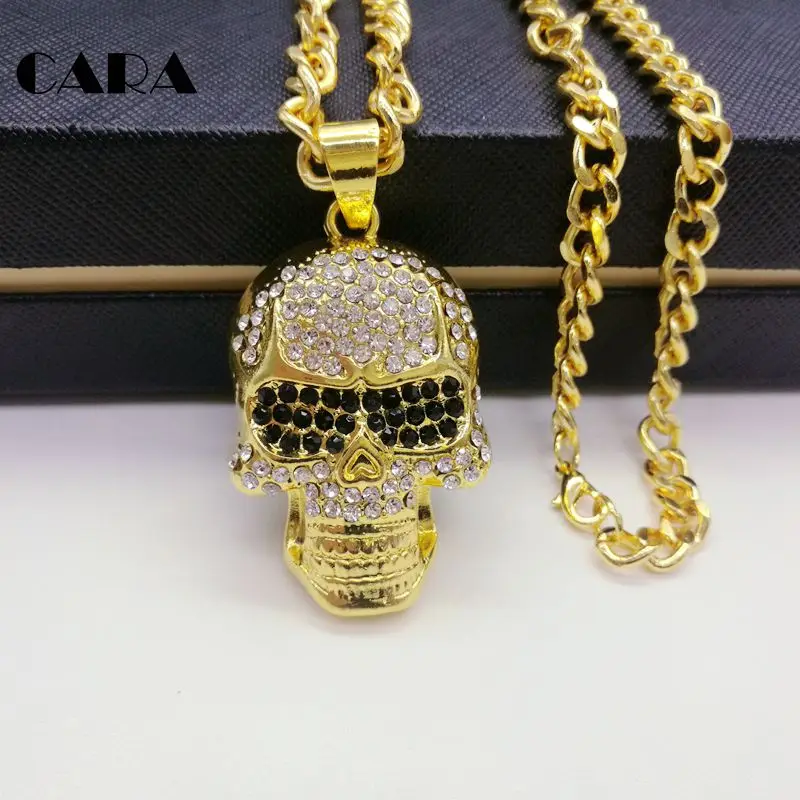 Ожерелье мужское из цинкового сплава с подвеской в виде черепа | Украшения и