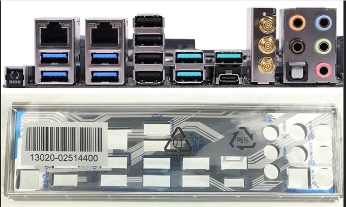 

Новая задняя панель I/O для материнской платы X99-DELUXE II just shield