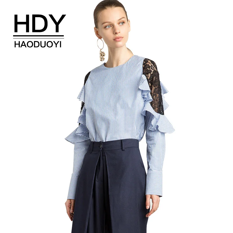 HDY Haoduoyi женские черные блейзеры с принтом журавлей и цветочной вышивкой куртки с длинными рукавами Повседневные Осень Зима модный дизайн