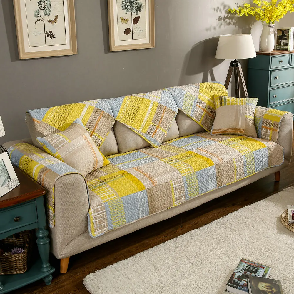 Хлопковый чехол для дивана скандинавский коврик промышленный тканевый