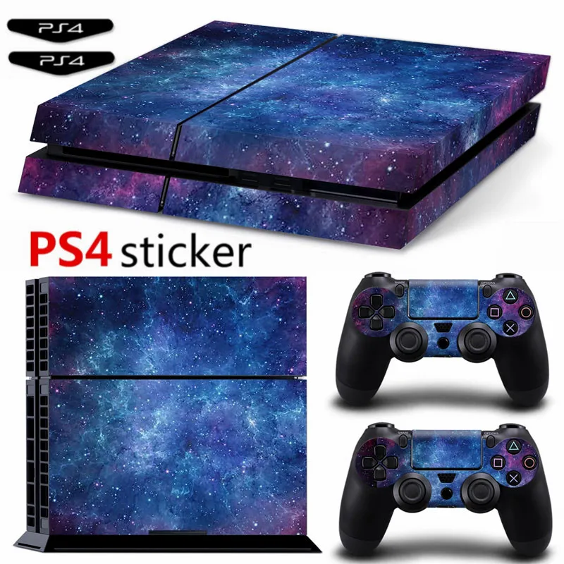 Виниловая наклейка Blue Sky Ps4 на чехол PS4 Skin для консоли и 2 контроллеров|Наклейки| |