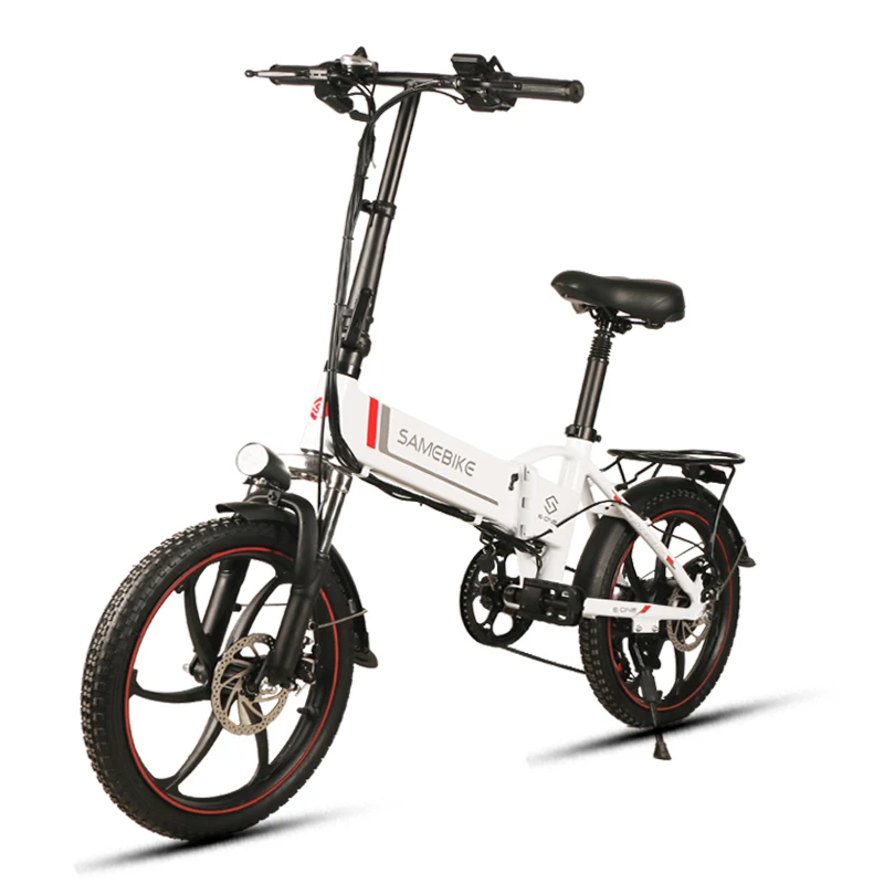 Складной электрический велосипед SAMEBIKE 20LVXD30 из алюминиевого сплава ЖК-дисплей 48 В