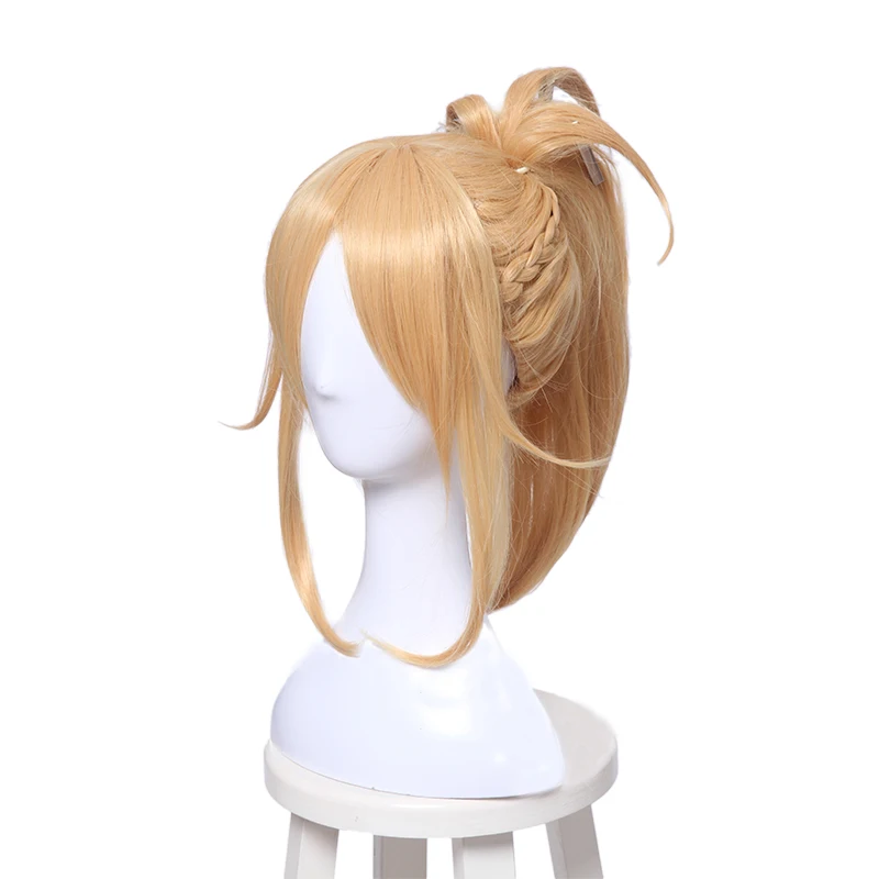 Парик L-email игра Fate Apocrypha Mordred Косплей парики 40 см термостойкие синтетические волосы Perucas Косплей парик