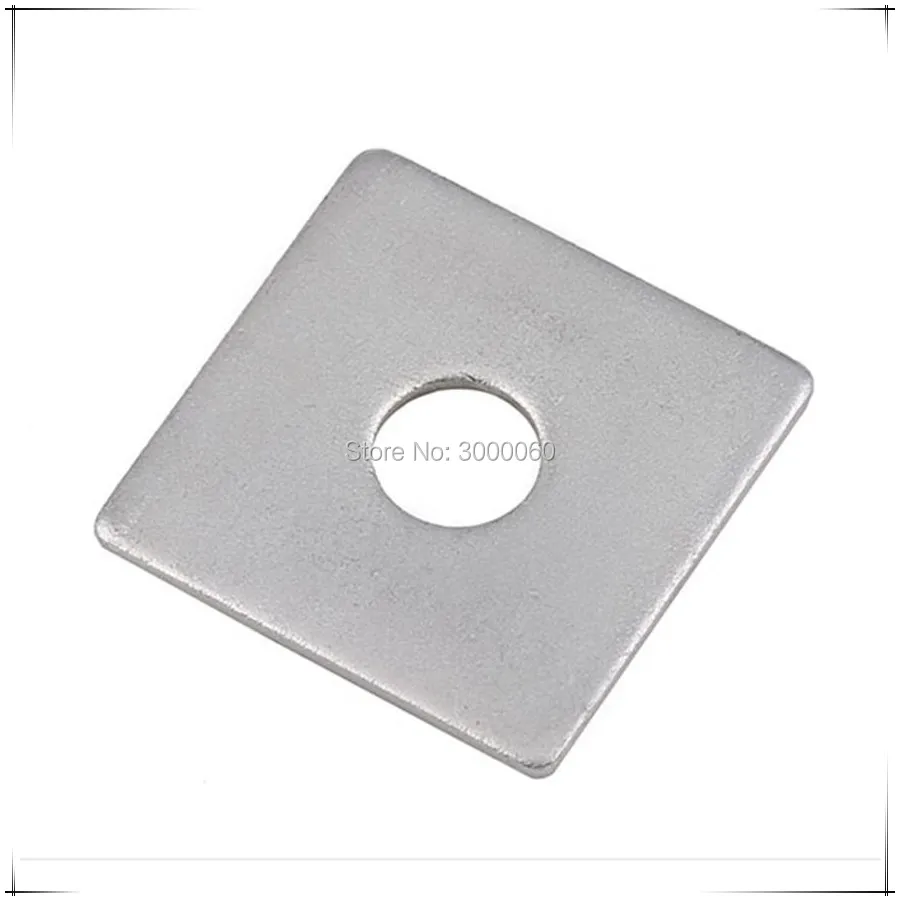 

M16x40mmx3mm Galvanized Steel Square Flat Plain Washer 20pcs/lot