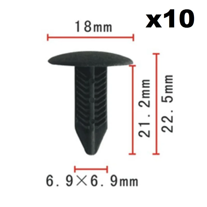 

10x For Honda Truck carpet fixed buckle / Nylon Retainer Clip Brand New