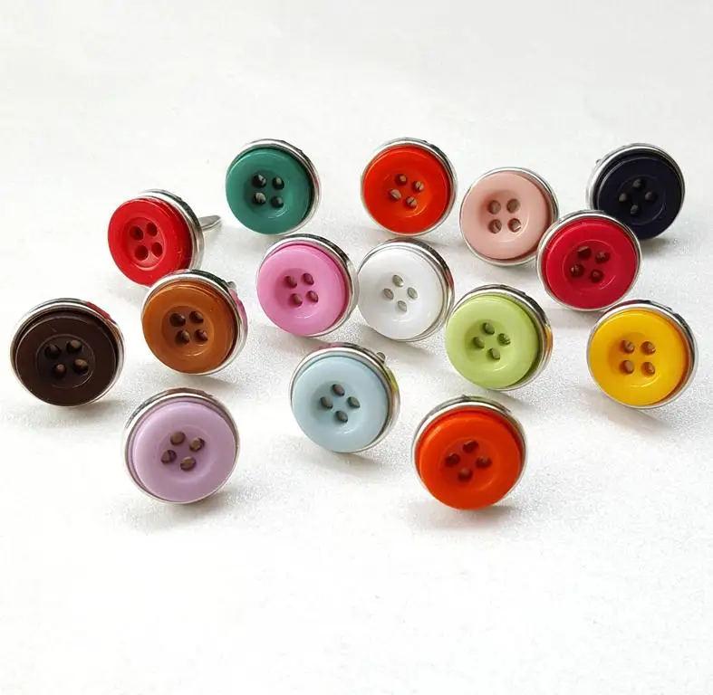 Mixed Colors 300 шт 12 мм разноцветные кнопки Brads Новинка для скрапбукинга украшения бумажные поделки для свадьбы Пригласительные открытки Альбом DIY - Цвет: Mixed Colors