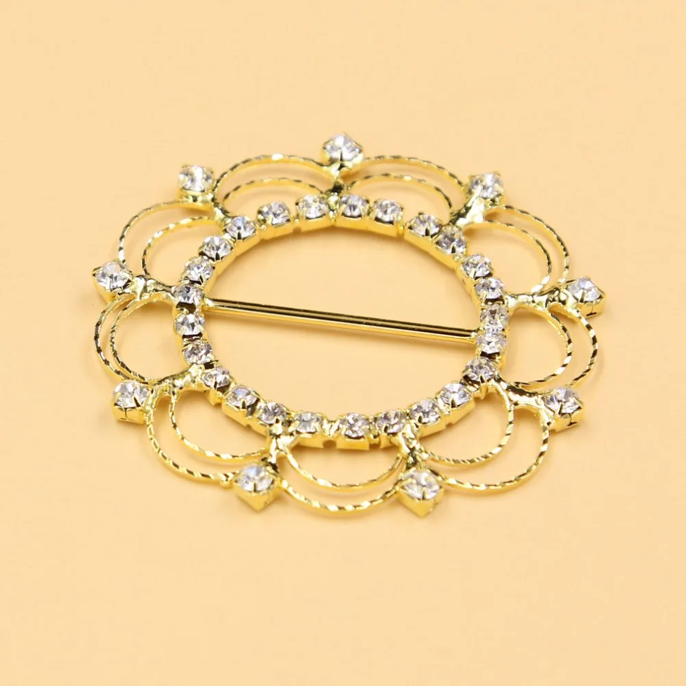 Цветочные пуговицы золотые хрустальные стразы пряжки-ползунки пригласительные