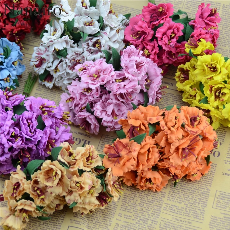 Мини головка из вспененного полиэтилена одноцветная 4 5 см 10 шт./набор|foam flowers|rose