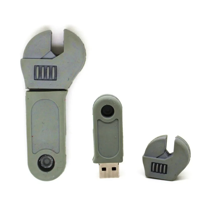 Модель гаечного ключа USB флэш-накопитель карта памяти 4 ГБ 8 ГБ 16 ГБ 32 ГБ 64 Гб ручка-накопитель инструмент молоток креативный Флешка кран/электрическая дрель