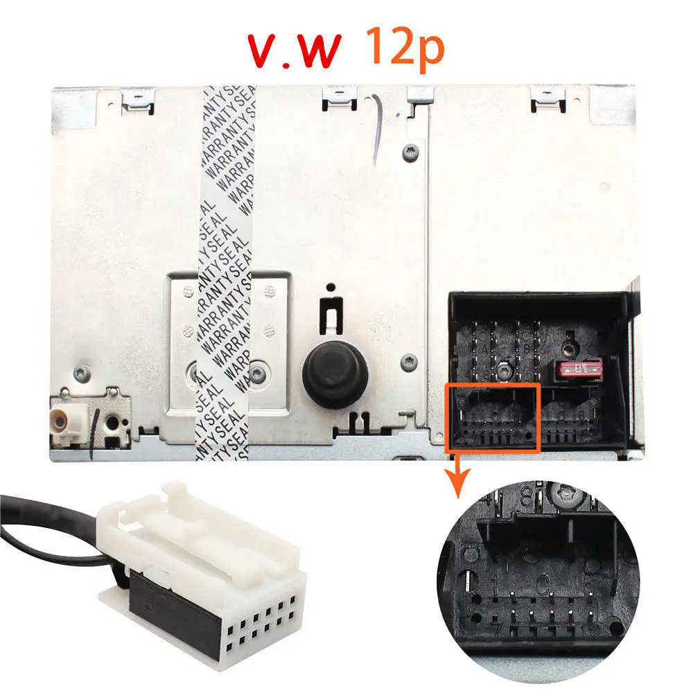Автомобильный CD MP3 плеер Moonet интерфейс IPOD адаптер AUX кабель для V.W Skoda Seat Quadlock QX090|car
