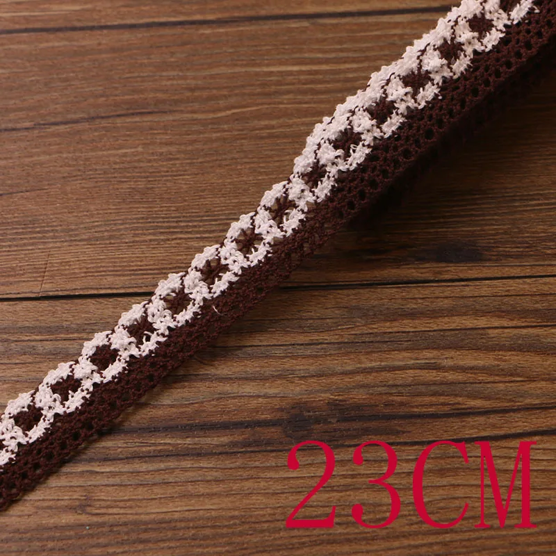23MM 5 yards Новинка, 5 ярдов/много, высокое качество, белое кружево, хлопок, кружево для шитья, домашний интерьер, аксессуары для одежды, материал для рукоделия - Цвет: 23MM 5 yards