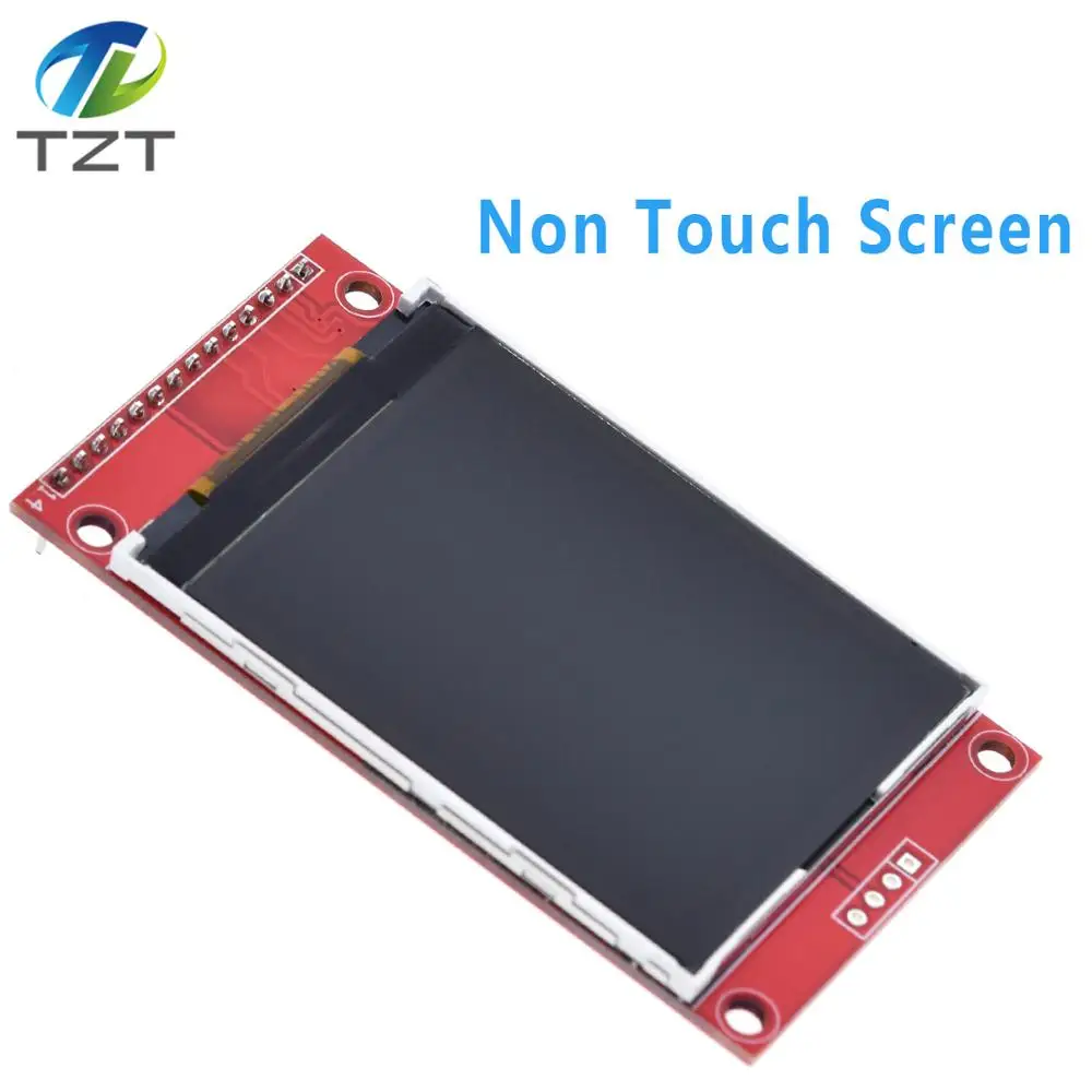 2.4 TFT no touch 2," 240x320 SPI TFT lcd модуль последовательного порта+ 5 В/3,3 В адаптер PBC Micro SD ILI9341 Белый светодиодный с сенсорным/без сенсорного для Arduino - Цвет: 2.4 TFT no touch