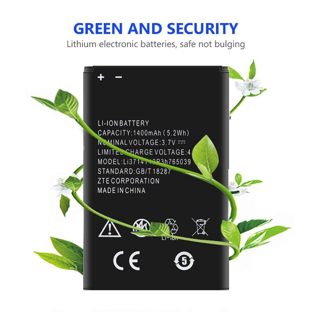 Li3714T42P3H765039 Батарея литиевая батарея для ZTE лезвие A3 T220 AF3 A5 AF5 1400 мА/ч полимерная