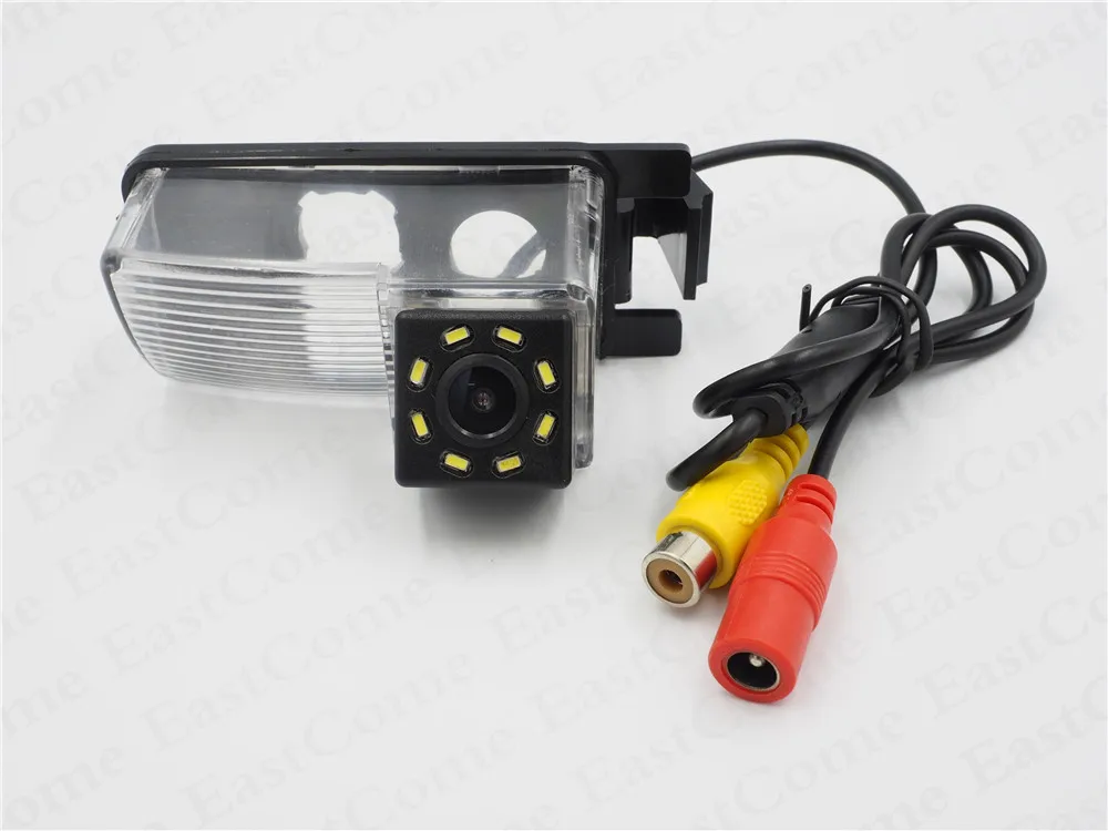 Объектив 170 градусов 8LED водонепроницаемая CCD камера заднего вида для Nissan 350Z 370Z Versa
