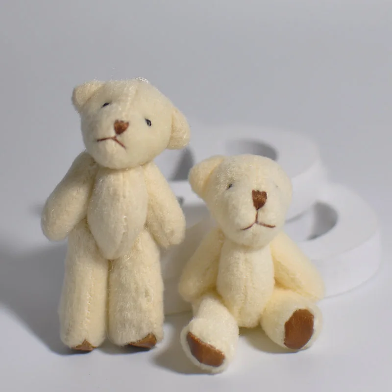 6 см 60 шт./лот плюшевые мини куклы мишки Kawaii плюшевый мишка Peluche игрушка кулоны DIY
