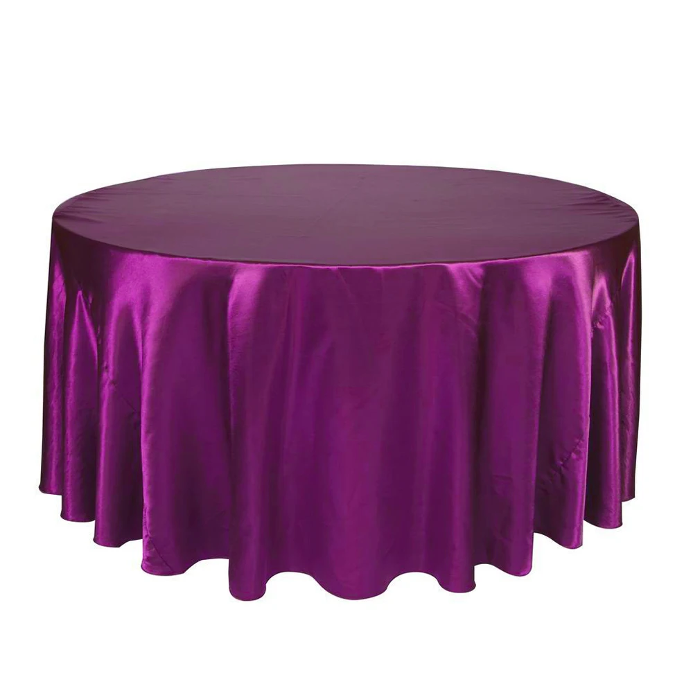 Круглая атласная Скатерть 120 дюйма|table cover|round satin tableclothssatin tablecloth |