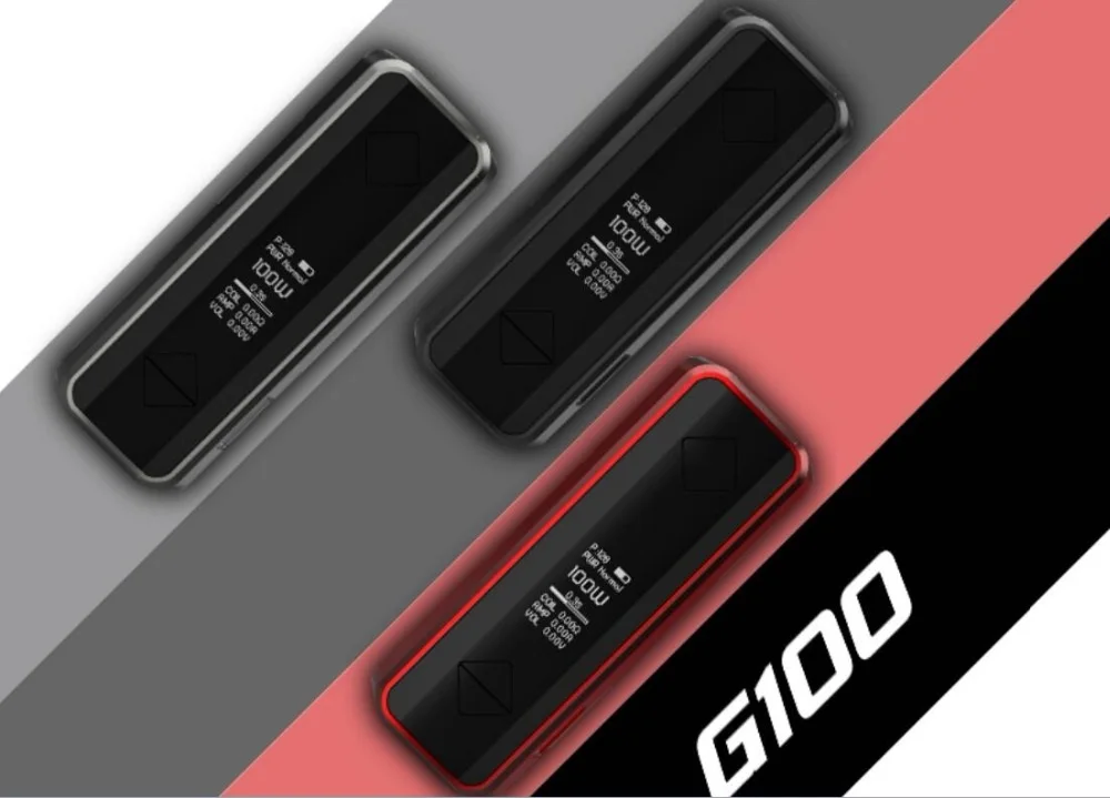 Hotcig G100 TC 100W бокс-мод с 0,9 дюймовым дисплеем Питание от одной батареи 18650/20700/21700 VS Hotcig RSQ мод Vape