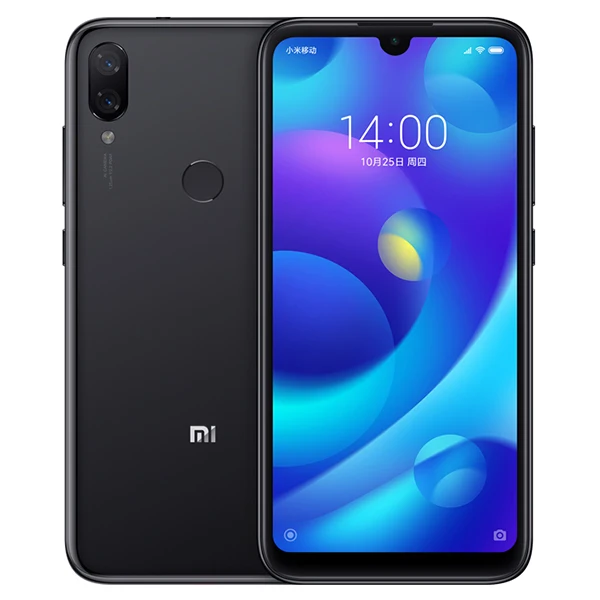Black Xiao mi Play, 6 ГБ ОЗУ, 128 Гб ПЗУ, мобильный телефон MTK Helio P35, четыре ядра, 12 МП, двойная камера AI, 5,84 дюймов, 19:9, полный экран, mi Play - Цвет: Black