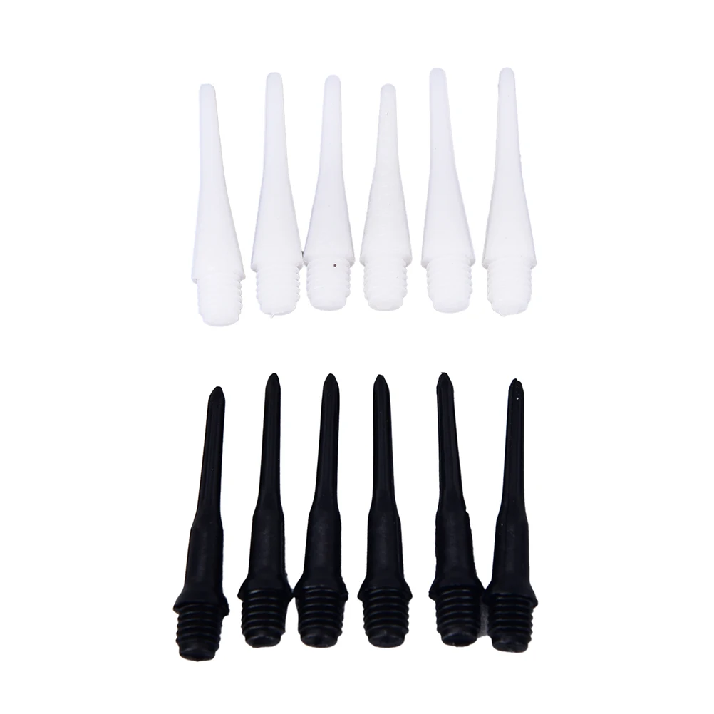 

50PCS White/black Durable Soft Tips Points Needle Replacement Set For Electronic Dart Dia 45mm