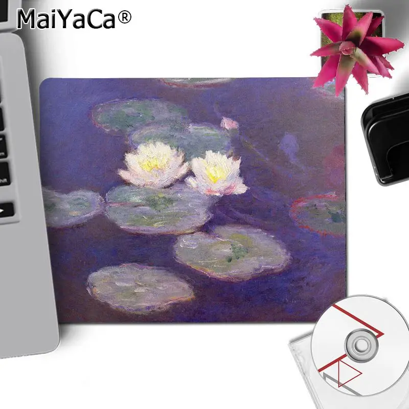MaiYaCa Monet сад Лотос маленький игровой коврик для мыши Настольный коврик игровой коврик для мыши для ПК ноутбук