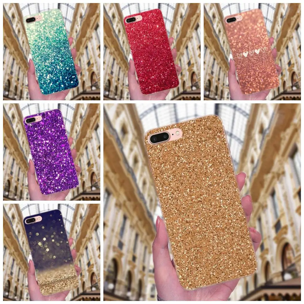 Чехлы из ТПУ для Huawei P7 Honor 4C 5A 5C 5X 6 6C 6A 6X 7 7X 8 9 V8 V10 Y3II Y5II Y6II G8 Play Lite чехлы с блестками и
