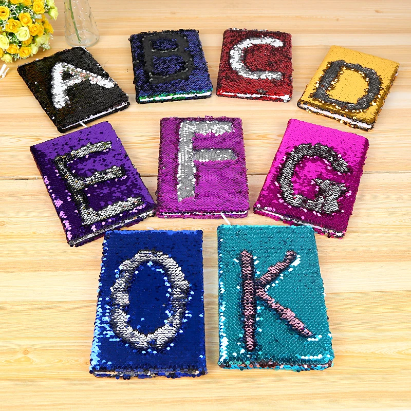 

2018 New Colorful Sequins Notebook A5 Size 78 Sheets diary Planner book Stationery Office accessories School supplies 5002