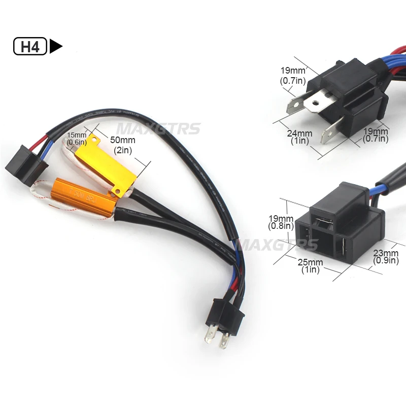 2x H1 H3 H4 H7 H8 H11 9005 9006 светодиодный светильник противотуманный DRL налобный Canbus 50 Вт