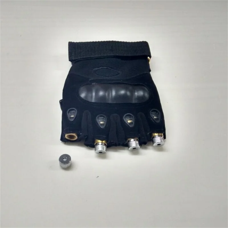 Новый дизайн оптовая цена dj 4 шт зеленые лазерные перчатки для рождества бара