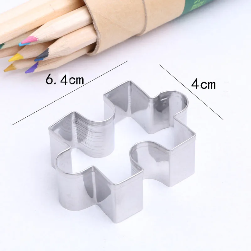 Лидер продаж форма для украшения Пазла сделай сам помадки торта печенья резак