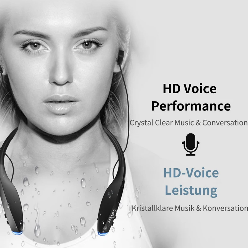Новинка ZEALOT H7 Bluetooth наушники с притяжением магнита тонкие шейные беспроводные