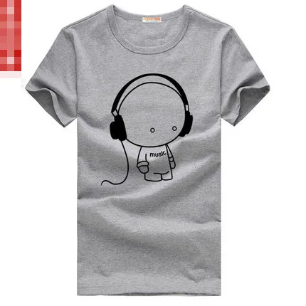 Мода музыка детские наушники хлопок унисекс пары летом с коротким тройник |