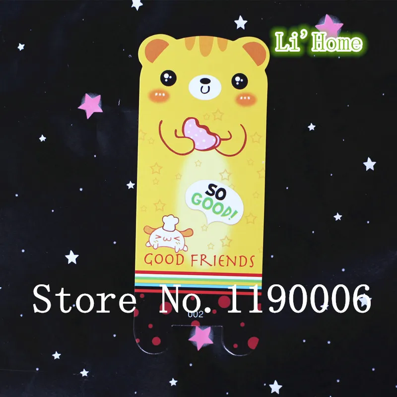 Free shipping Wholesale 24pcs Cute Animal bookmark Panda Bear Red bookmark. Let cute animals to go home with you! | Канцтовары для