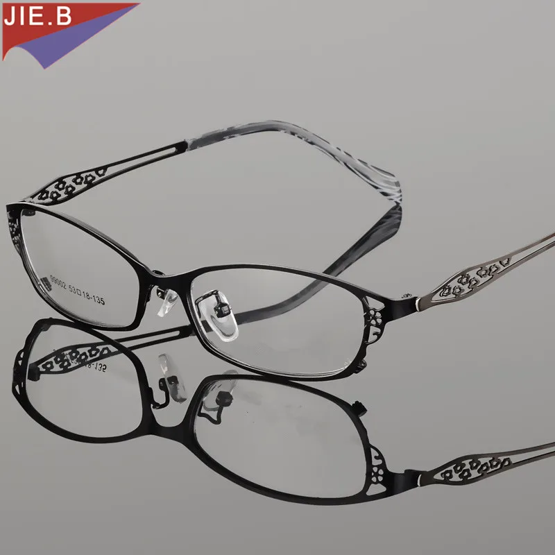 2019 модная металлическая оправа для очков в деловом стиле женские Рецептурные