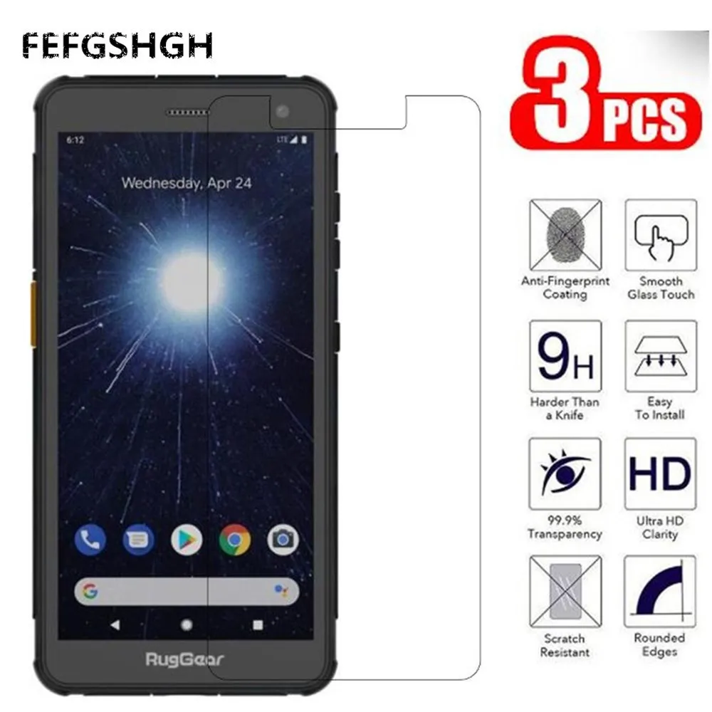 Защитное стекло закаленное 9H 2.5D для экрана RugGear RG655 защитная пленка