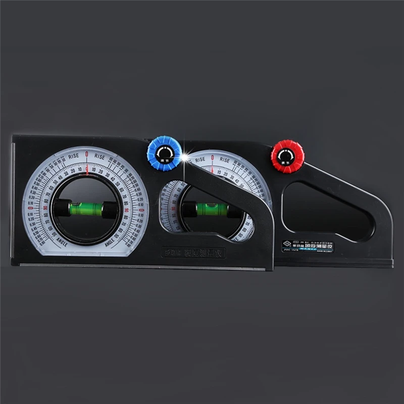 

1Piece Multifunctional Protractor Angle Finder Slope Scale Slope with Level Bubble Measuring Instrument Angle Measuring Tool
