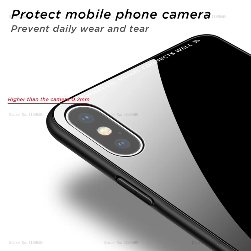 Роскошный чехол из закаленного стекла для iPhone XS 12 11 Pro Max Mini силиконовый 7 8 Plus 6 6s X 10