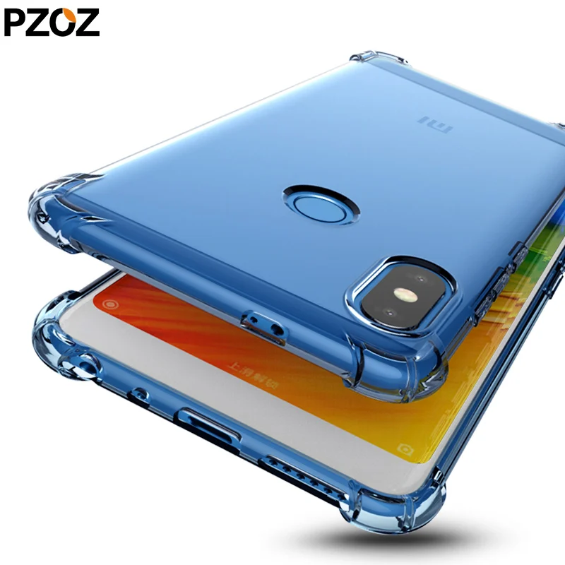 Pzoz redmi note 5 pro чехол силиконовый прозрачный для телефона xiaomi мягкий ударопрочный