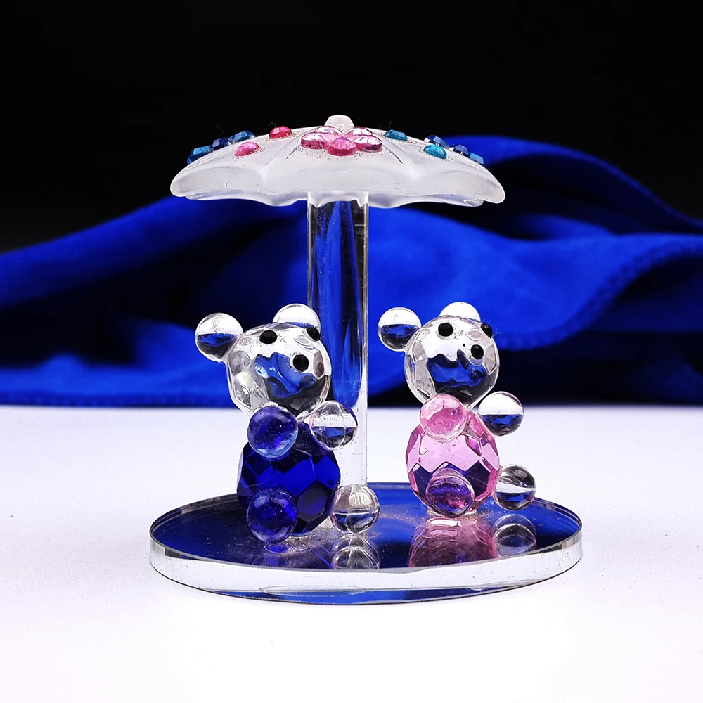 

12PCS/LOT Love Crystal Bear Gifts For Bridal Shower Wedding Birthday Party Annivesary Favors