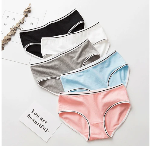 7pcs 7 шт./лот, сексуальные трусики, женское нижнее белье, хлопковые трусы с принтом, бесшовные трусы, Calcinha, трусики для девочек, дамское нижнее белье, милые боксеры - Цвет: 7pcs
