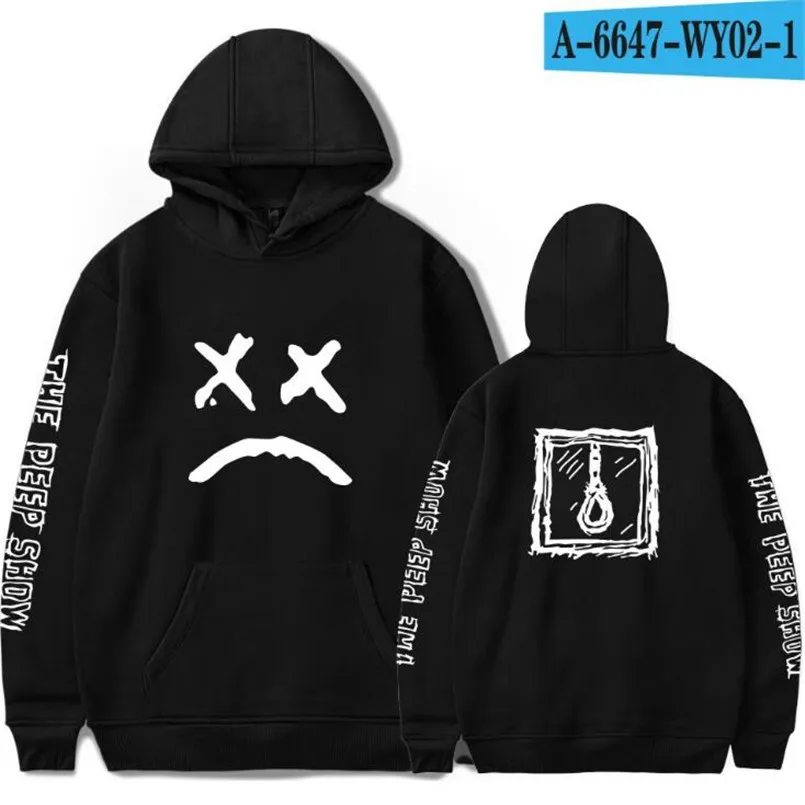 IGGY Lil Peep Hoodies hell boy lil.peep men/women Hooded Pullover male/female sudaderas cry baby hood hoddie Sweatshirts love | Мужская - Фото №1