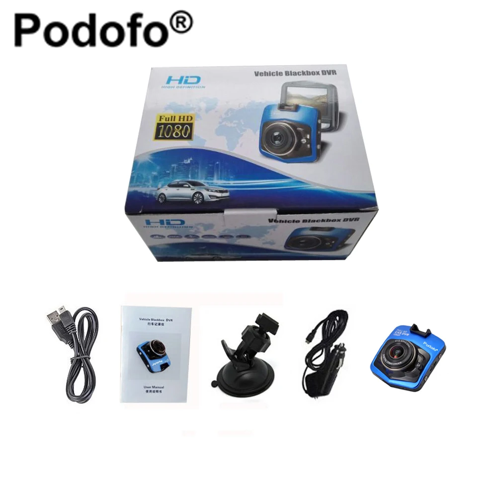 Новый оригинальный автомобильный мини видеорегистратор Podofo A1 Full HD 1080P g сенсор